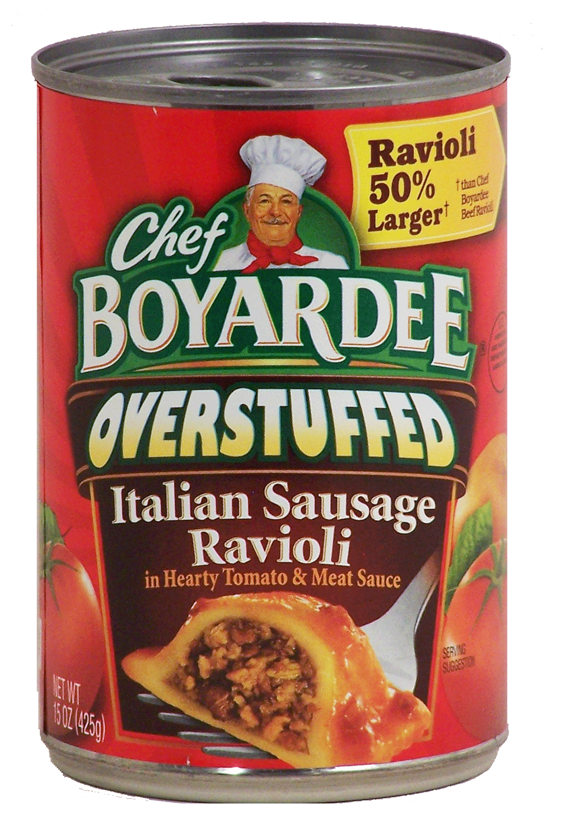 Chef Boyardee Overstuffed Ravioli italian sausage in tomato & meat sauce Full-Size Picture